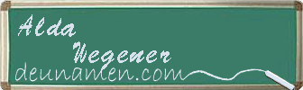 Alda Wegener Visitenkarte